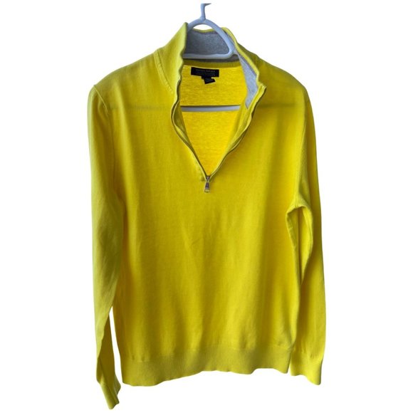 🌸 4/$30🌸 Banana Republic Pima Cotton Cashmere Half-Zip Sweater - Picture 1 of 11